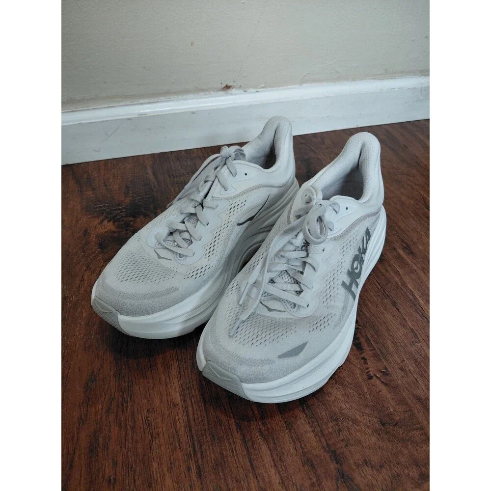 Size 11B - Hoka One One HOKA Bondi 9 Stardust Silver Womens Sneakers